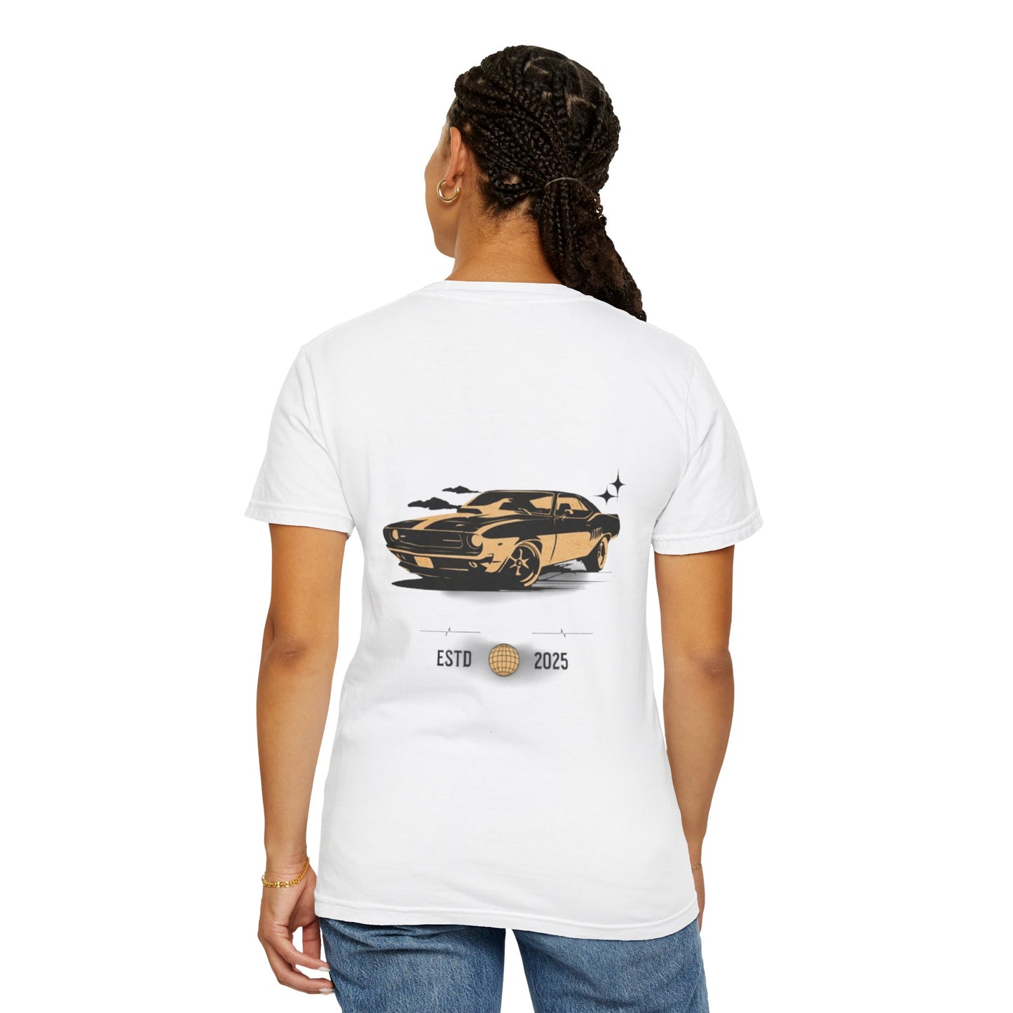 Vintage Car Graphic Unisex T-shirt - ESTD 2025